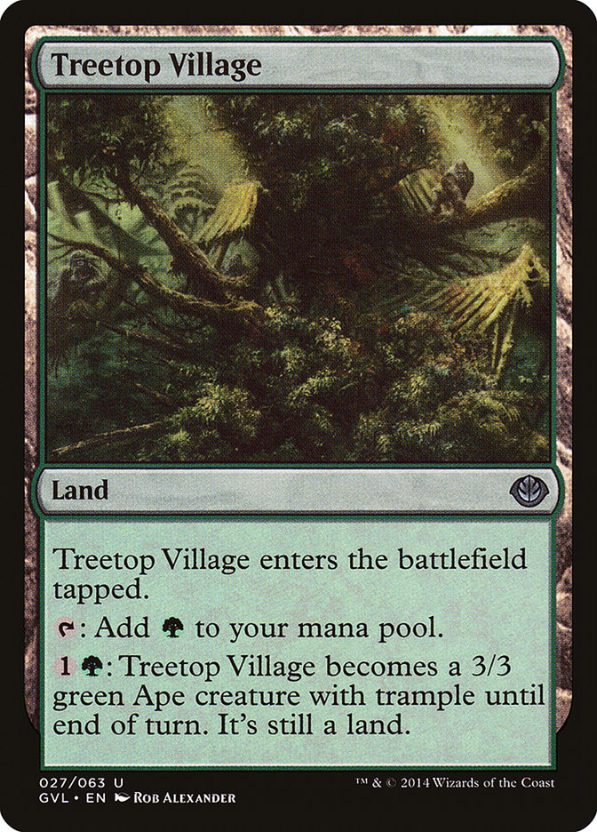 Treetop Village (Garruk vs. Liliana) [Duel Decks Anthology] | Exor Games Truro