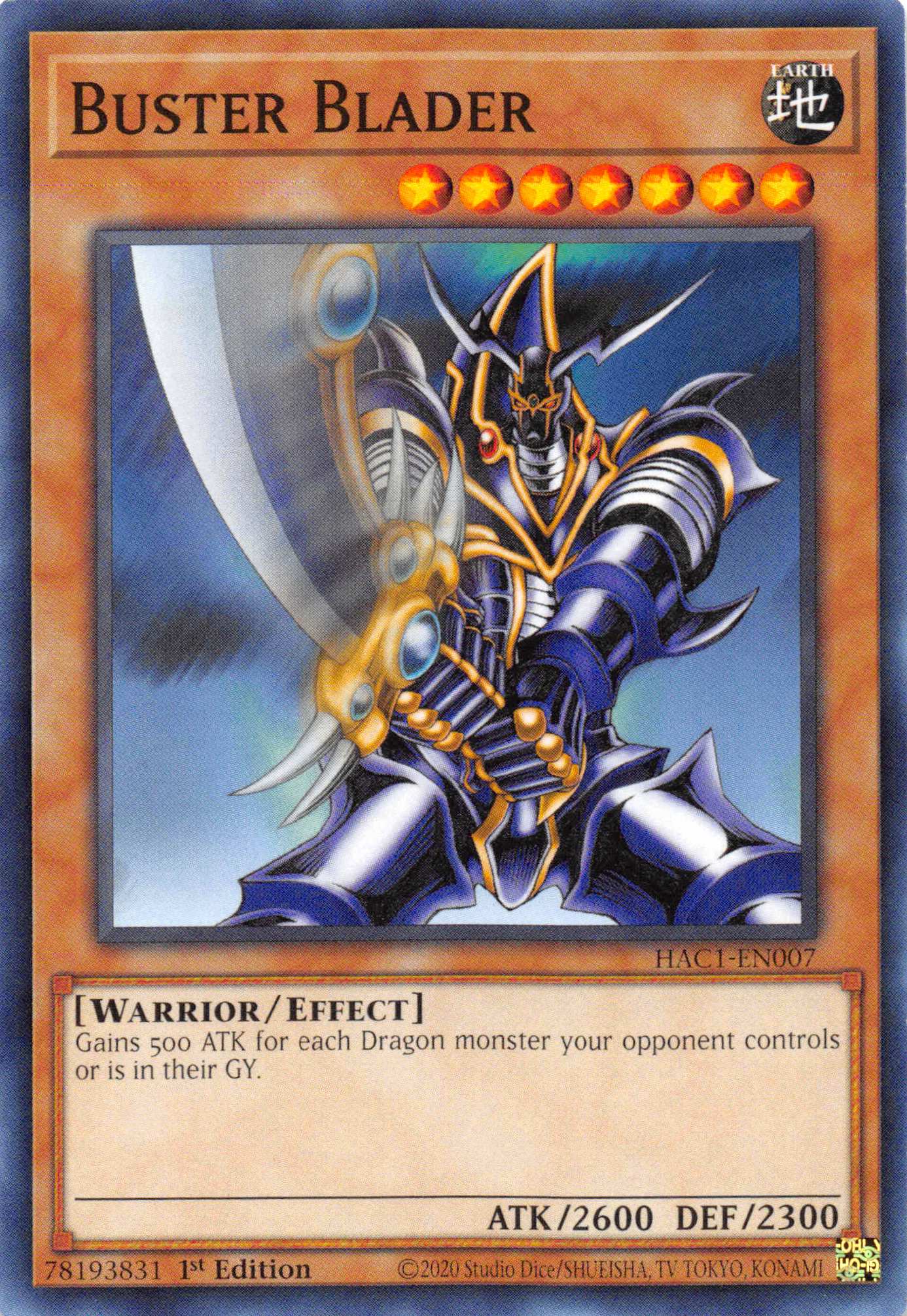 Buster Blader (Duel Terminal) [HAC1-EN007] Parallel Rare | Exor Games Truro