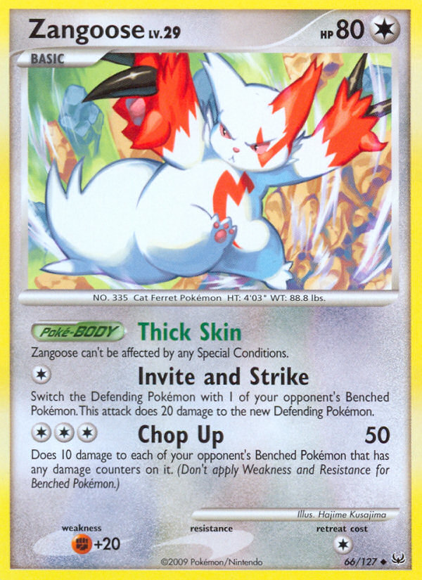 Zangoose (66/127) [Platinum: Base Set] | Exor Games Truro