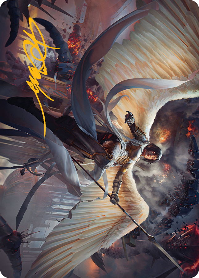 Serra Faithkeeper Art Card (Gold-Stamped Signature) [March of the Machine Art Series] | Exor Games Truro