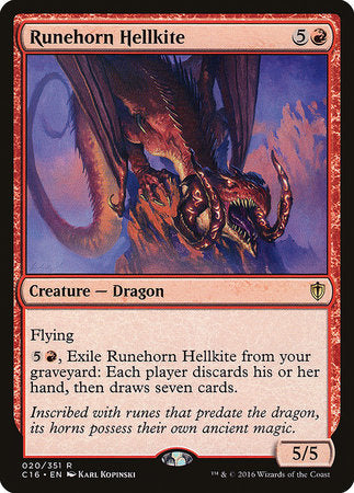 Runehorn Hellkite [Commander 2016] | Exor Games Truro