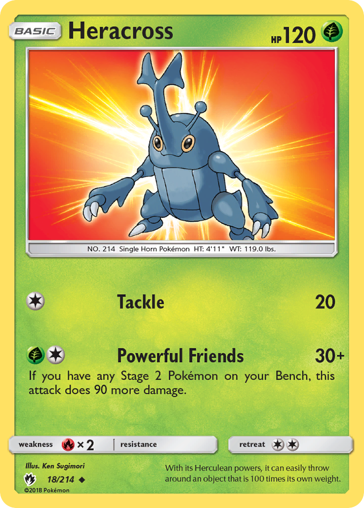 Heracross (18/214) [Sun & Moon: Lost Thunder] | Exor Games Truro