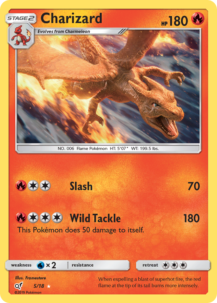 Charizard (5/18) [Sun & Moon: Detective Pikachu] | Exor Games Truro