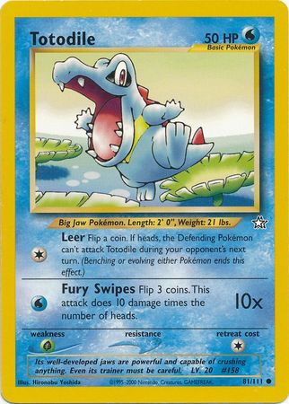 Totodile (81/111) [Neo Genesis Unlimited] | Exor Games Truro