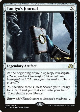Tamiyo's Journal (Entry 653) [Shadows over Innistrad Promos] | Exor Games Truro