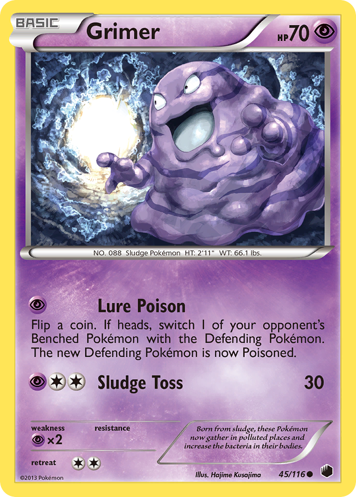 Grimer (45/116) [Black & White: Plasma Freeze] | Exor Games Truro