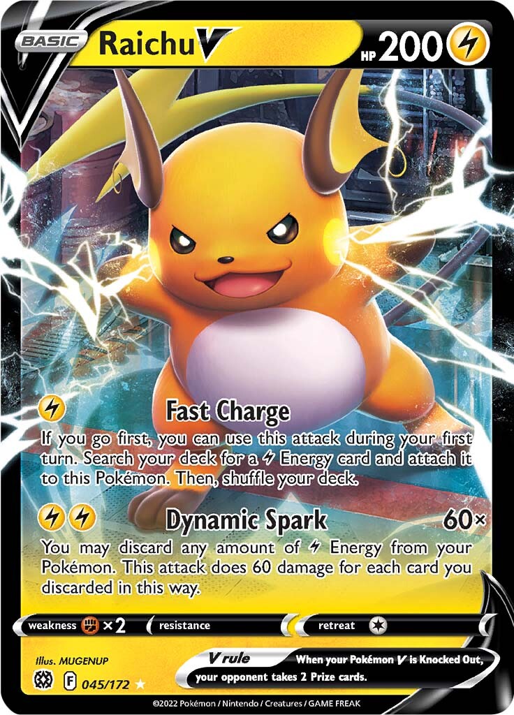 Raichu V (045/172) [Sword & Shield: Brilliant Stars] | Exor Games Truro