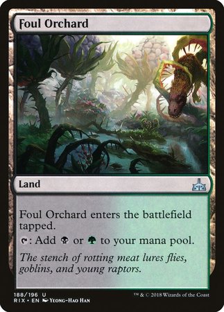 Foul Orchard [Rivals of Ixalan] | Exor Games Truro
