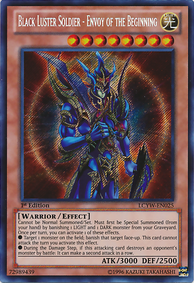 Black Luster Soldier - Envoy of the Beginning [LCYW-EN025] Secret Rare | Exor Games Truro