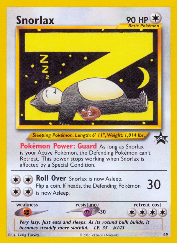 Snorlax (49) [Wizards of the Coast: Black Star Promos] | Exor Games Truro