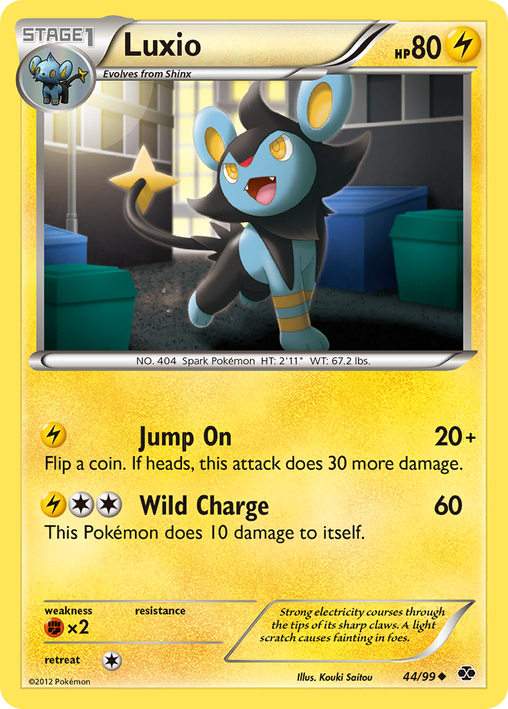 Luxio (44/99) [Black & White: Next Destinies] | Exor Games Truro