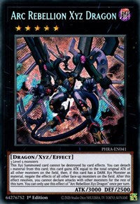 Arc Rebellion Xyz Dragon [PHRA-EN041] Secret Rare | Exor Games Truro