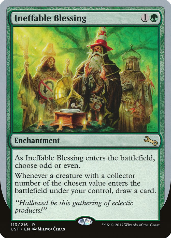 Ineffable Blessing ("choose odd or even") [Unstable] | Exor Games Truro