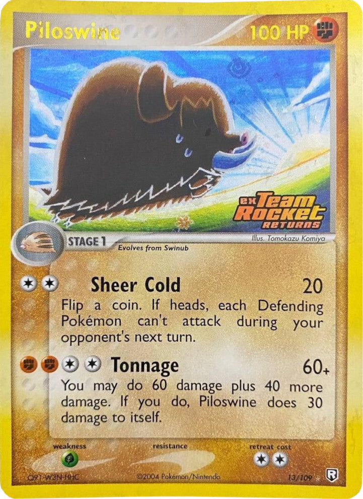 Piloswine (13/109) (Stamped) [EX: Team Rocket Returns] | Exor Games Truro