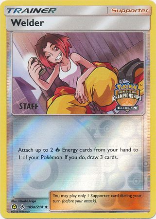 Welder (189a/214) (Regional Championship Promo Staff) [Sun & Moon: Unbroken Bonds] | Exor Games Truro