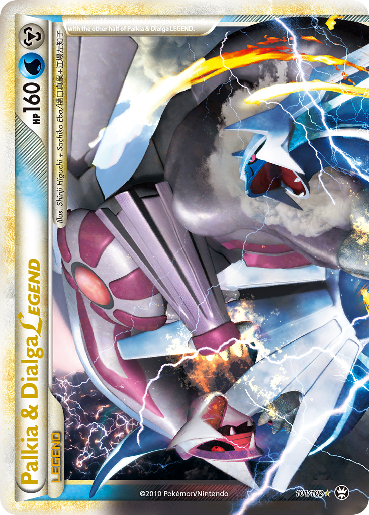 Palkia & Dialga LEGEND (101/102) [HeartGold & SoulSilver: Triumphant] | Exor Games Truro