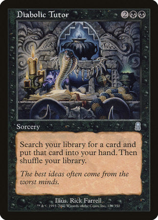 Diabolic Tutor [Odyssey] | Exor Games Truro