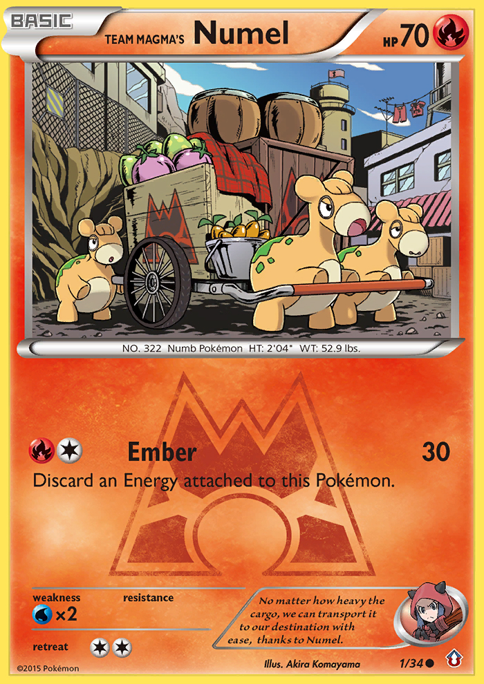 Team Magma's Numel (1/34) [XY: Double Crisis] | Exor Games Truro