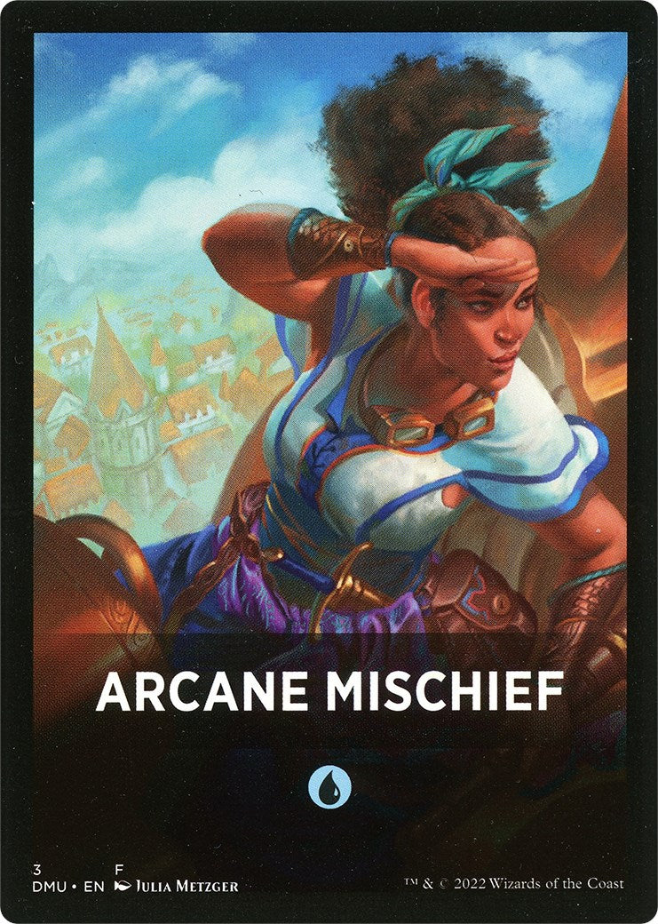 Arcane Mischief Theme Card [Dominaria United Tokens] | Exor Games Truro