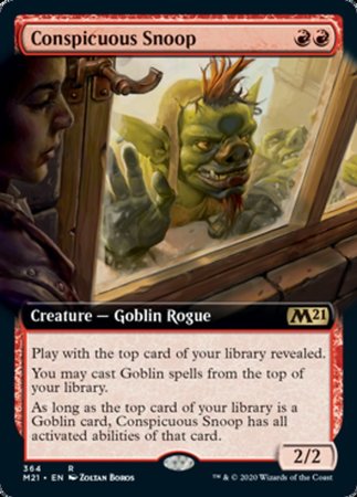 Conspicuous Snoop (Extended Art) [Core Set 2021] | Exor Games Truro