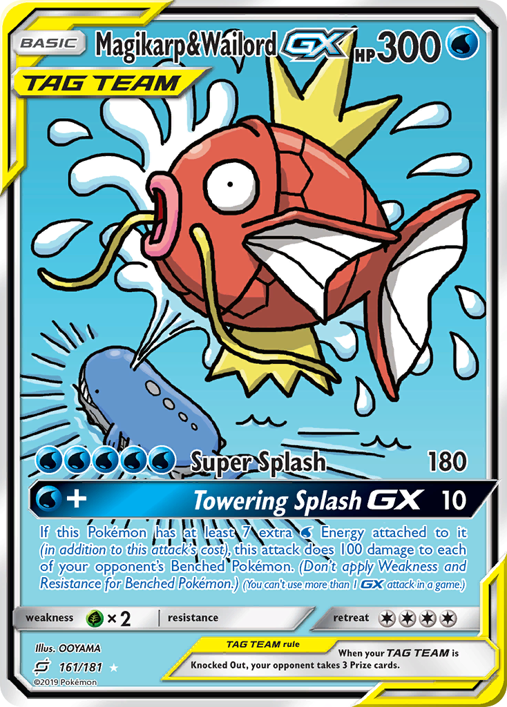 Magikarp & Wailord GX (161/181) [Sun & Moon: Team Up] | Exor Games Truro