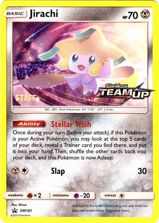 Jirachi (SM161) (Staff) [Sun & Moon: Black Star Promos] | Exor Games Truro