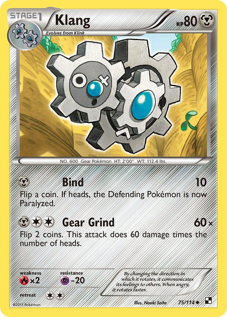 Klang (75/114) (Cracked Ice Holo) (Blister Exclusive) [Black & White: Base Set] | Exor Games Truro