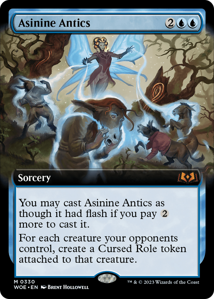 Asinine Antics (Extended Art) [Wilds of Eldraine] | Exor Games Truro