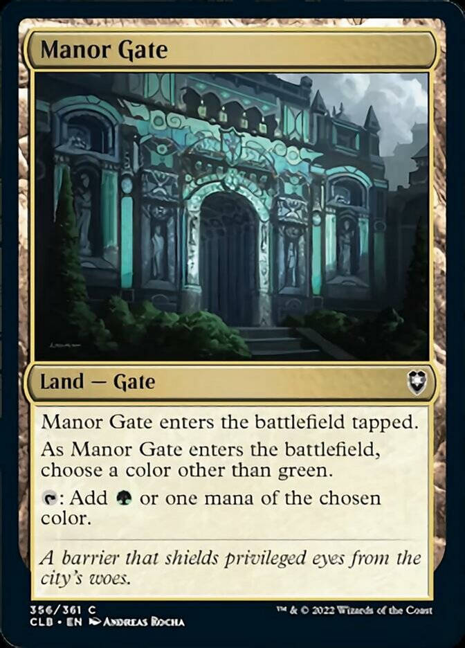 Manor Gate [Commander Legends: Battle for Baldur's Gate] | Exor Games Truro