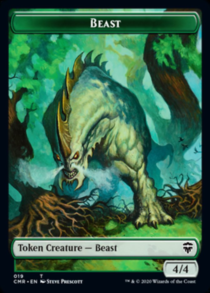 Beast (18) // Beast Token (19) [Commander Legends Tokens] | Exor Games Truro