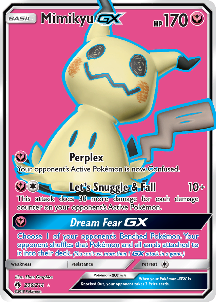 Mimikyu GX (206/214) [Sun & Moon: Lost Thunder] | Exor Games Truro