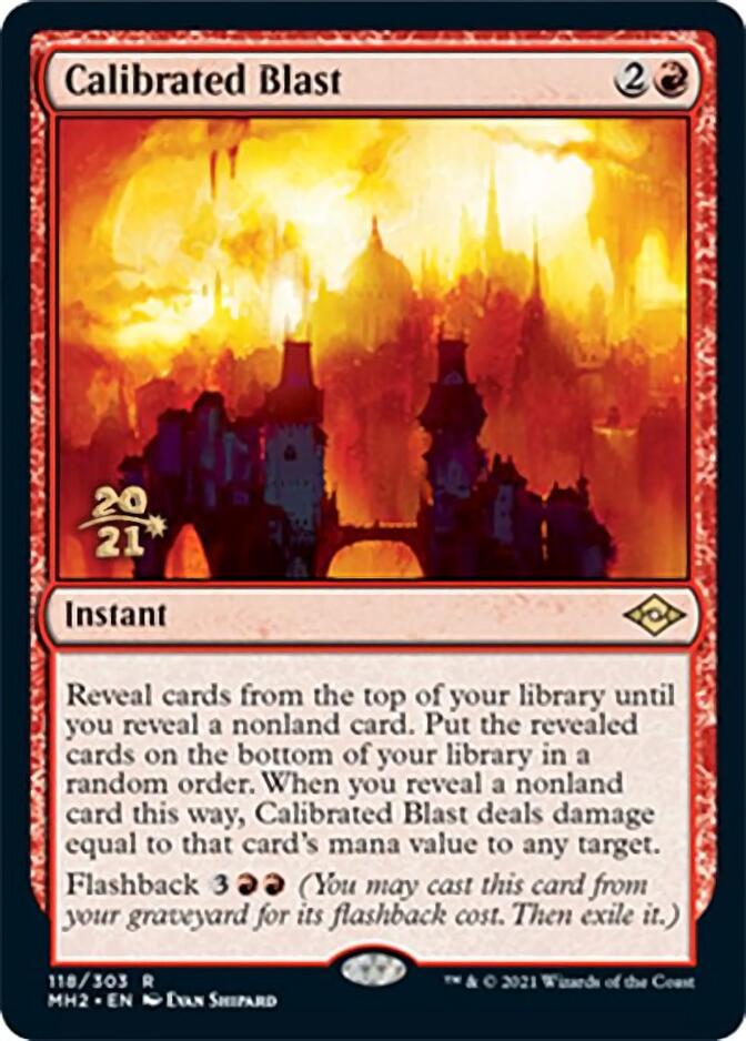 Calibrated Blast [Modern Horizons 2 Prerelease Promos] | Exor Games Truro