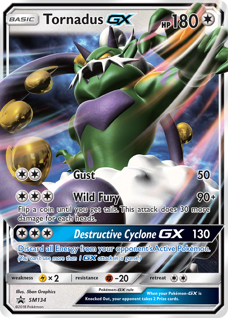 Tornadus GX (SM134) [Sun & Moon: Black Star Promos] | Exor Games Truro