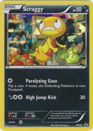 Scraggy (BW25) (Cracked Ice Holo) [Black & White: Black Star Promos] | Exor Games Truro