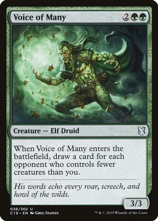 Voice of Many [Commander 2019] | Exor Games Truro