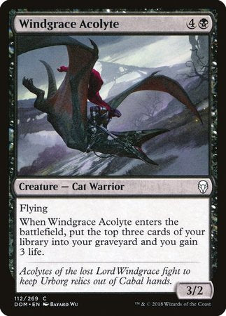 Windgrace Acolyte [Dominaria] | Exor Games Truro