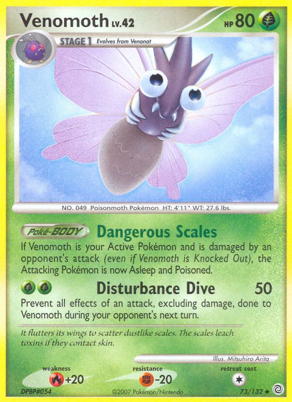 Venomoth (73/132) [Diamond & Pearl: Secret Wonders] | Exor Games Truro