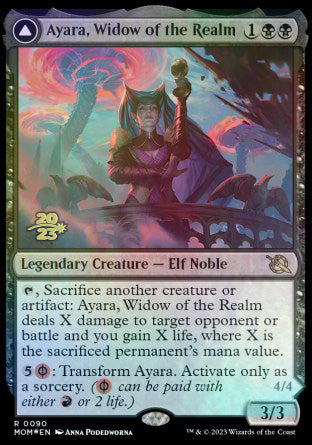 Ayara, Widow of the Realm // Ayara, Furnace Queen [March of the Machine Prerelease Promos] | Exor Games Truro