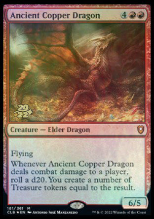 Ancient Copper Dragon [Commander Legends: Battle for Baldur's Gate Prerelease Promos] | Exor Games Truro