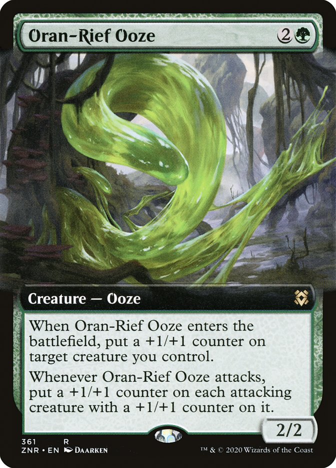 Oran-Rief Ooze (Extended Art) [Zendikar Rising] | Exor Games Truro