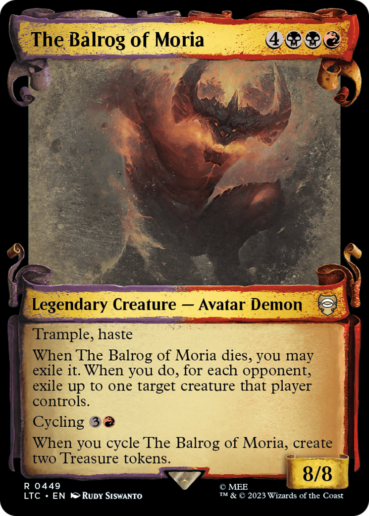 The Balrog of Moria [The Lord of the Rings: Tales of Middle-Earth Commander Showcase Scrolls] | Exor Games Truro
