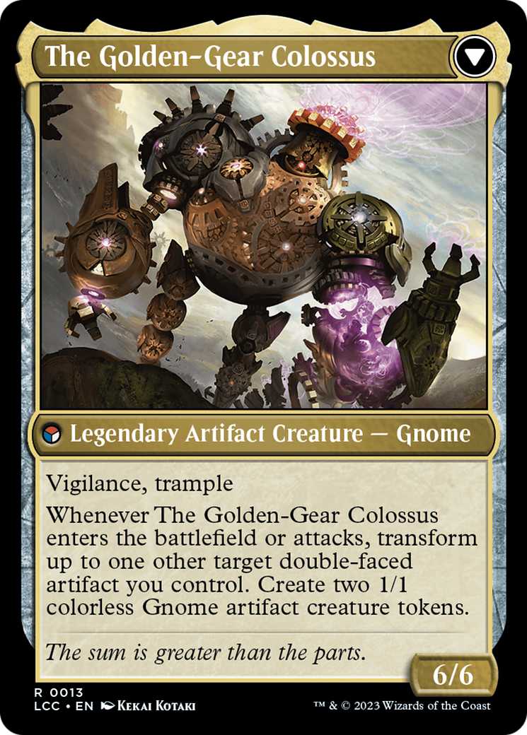 Tetzin, Gnome Champion // The Golden-Gear Colossus [The Lost Caverns of Ixalan Commander] | Exor Games Truro