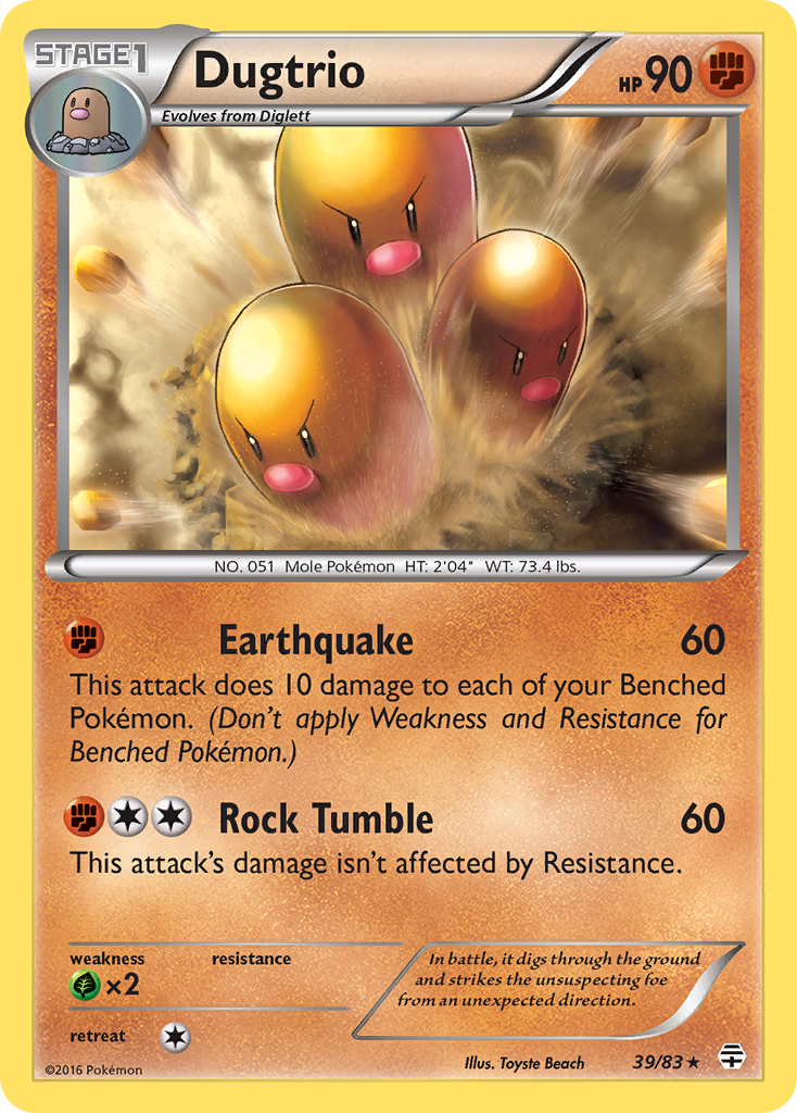 Dugtrio (39/83) [XY: Generations] | Exor Games Truro