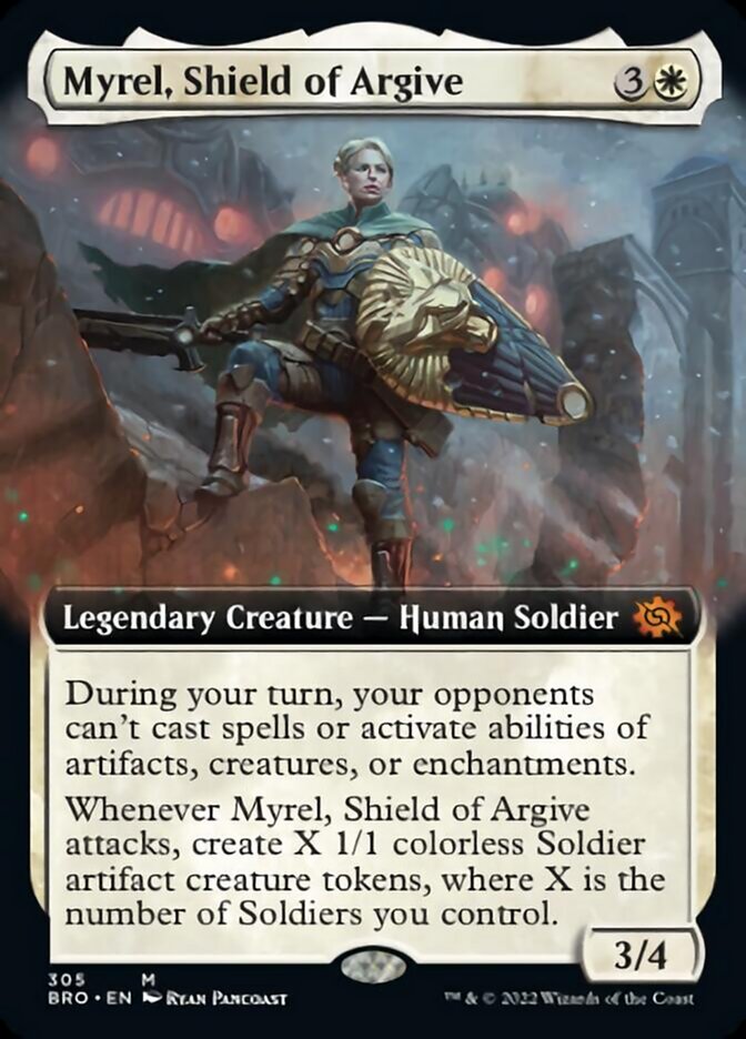 Myrel, Shield of Argive (Extended Art) [The Brothers' War] | Exor Games Truro