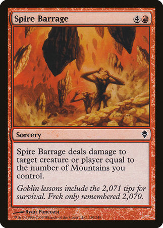 Spire Barrage [Zendikar] | Exor Games Truro