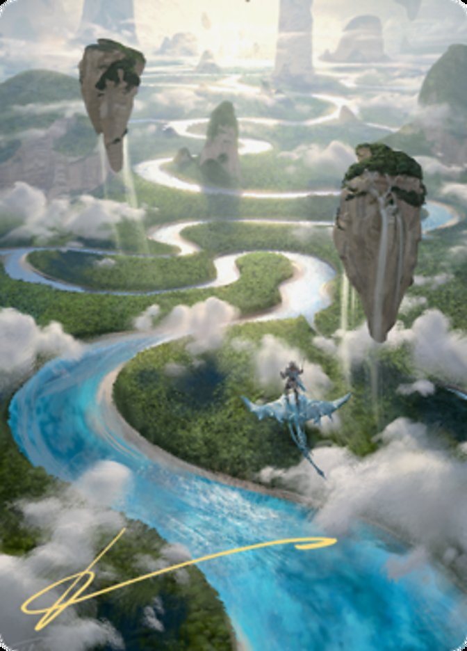 Clearwater Pathway Art Card (Gold-Stamped Signature) [Zendikar Rising Art Series] | Exor Games Truro