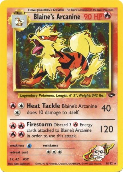 Blaine's Arcanine (1/132) [Gym Challenge Unlimited] | Exor Games Truro