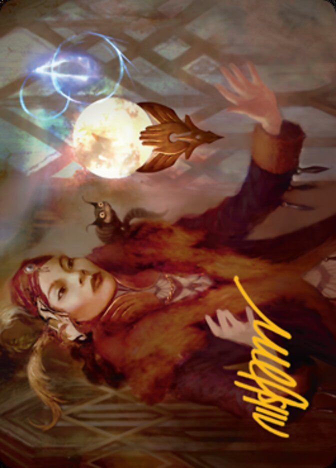 Misfortune Teller Art Card (Gold-Stamped Signature) [Streets of New Capenna Art Series] | Exor Games Truro