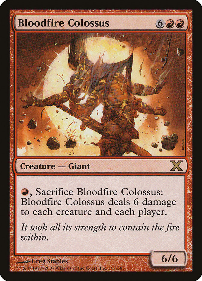 Bloodfire Colossus [Tenth Edition] | Exor Games Truro