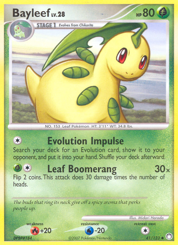 Bayleef (41/123) [Diamond & Pearl: Mysterious Treasures] | Exor Games Truro